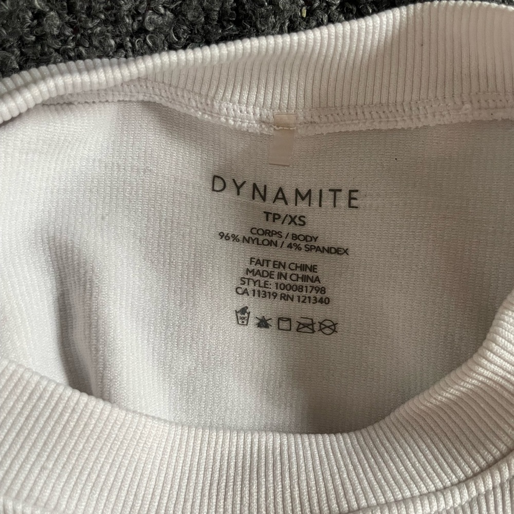Cropped Ribbed Tee - Picture 3 of 3